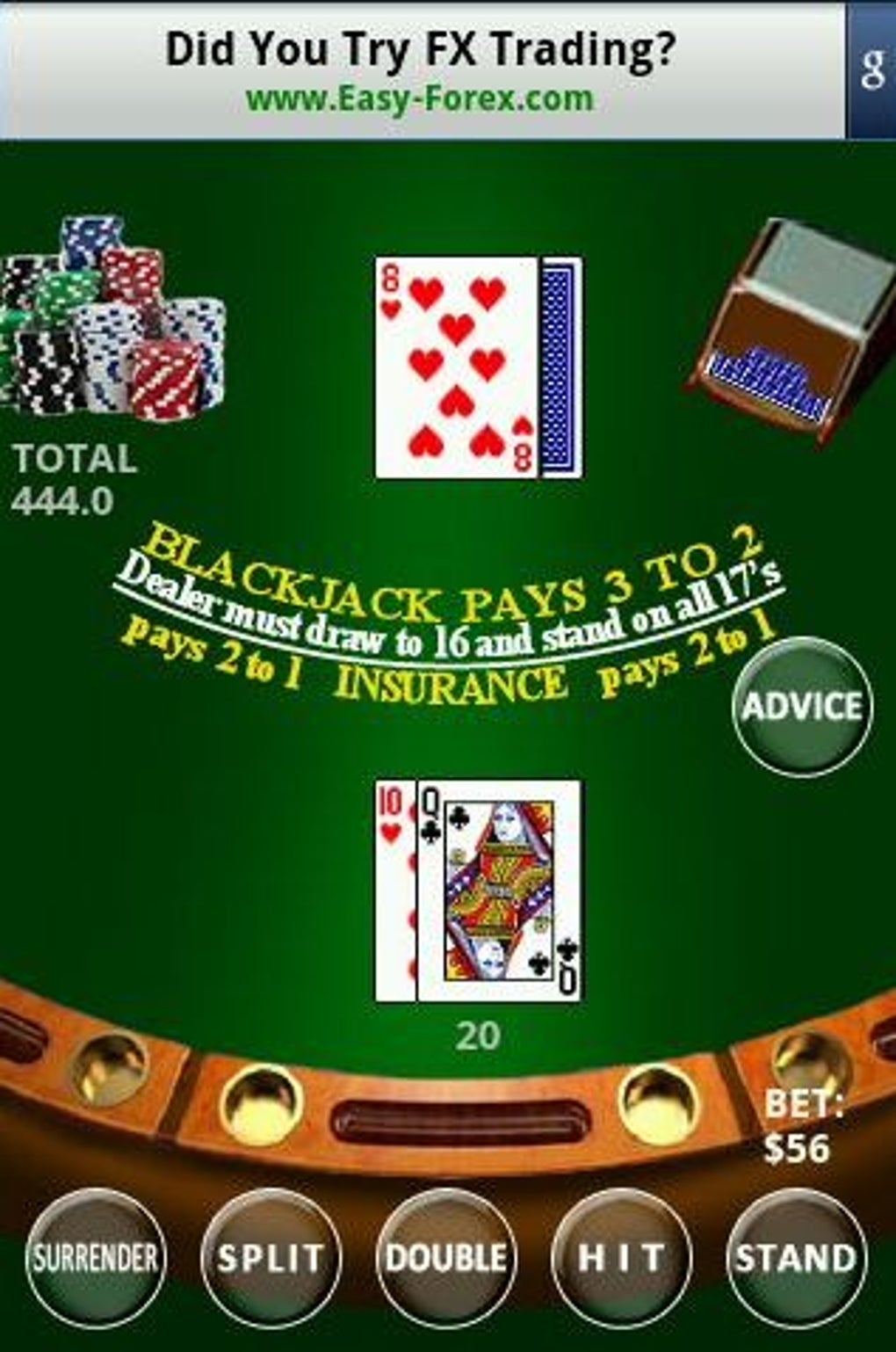 Blackjack Koltuk Masası